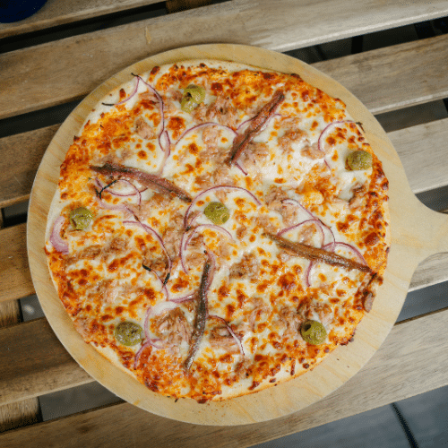 PIZZA ATÚN Y ANCHOAS